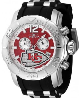 Men's 48008 NFL Kansas City Chiefs Quartz Chronograph Dial Watch