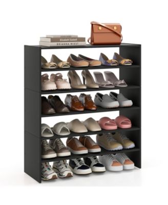 Six Tier Shoe Rack with Anti Tipping Design for Entryway