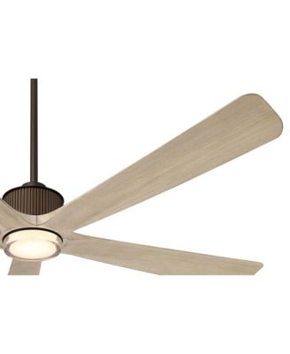 60" Casa Vieja Hex Oak LED Ceiling Fan with Remote