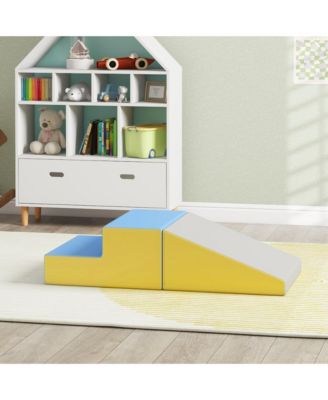2 Piece Plush Soft Kids Playset to Climb and Crawl, Contemporary
