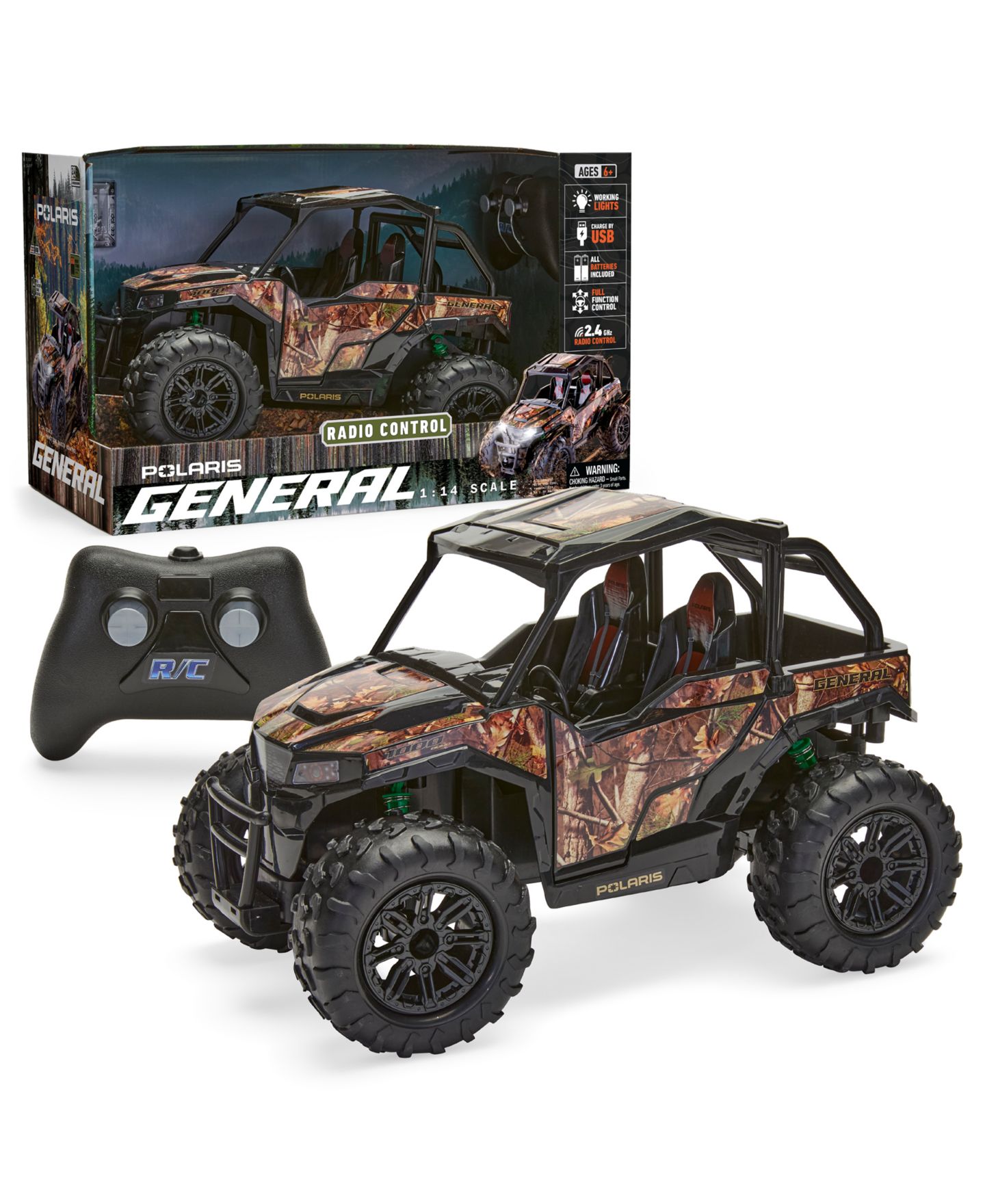 Детская игрушка Sharper Image Polaris General 1:14 Scale RC Vehicle — фото 4