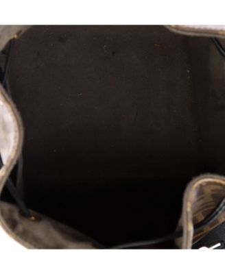 Small Mon Tresor Bucket Bag Zucca Coated Canvas