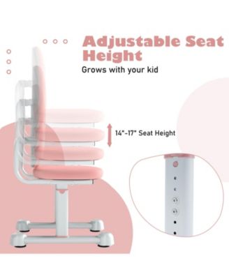 Kids Desk Chair with Double Back Support and Adjustable Height