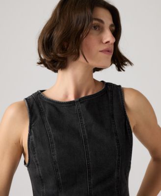 Women's Leighton Sleeveless High-Neck Peplum Top