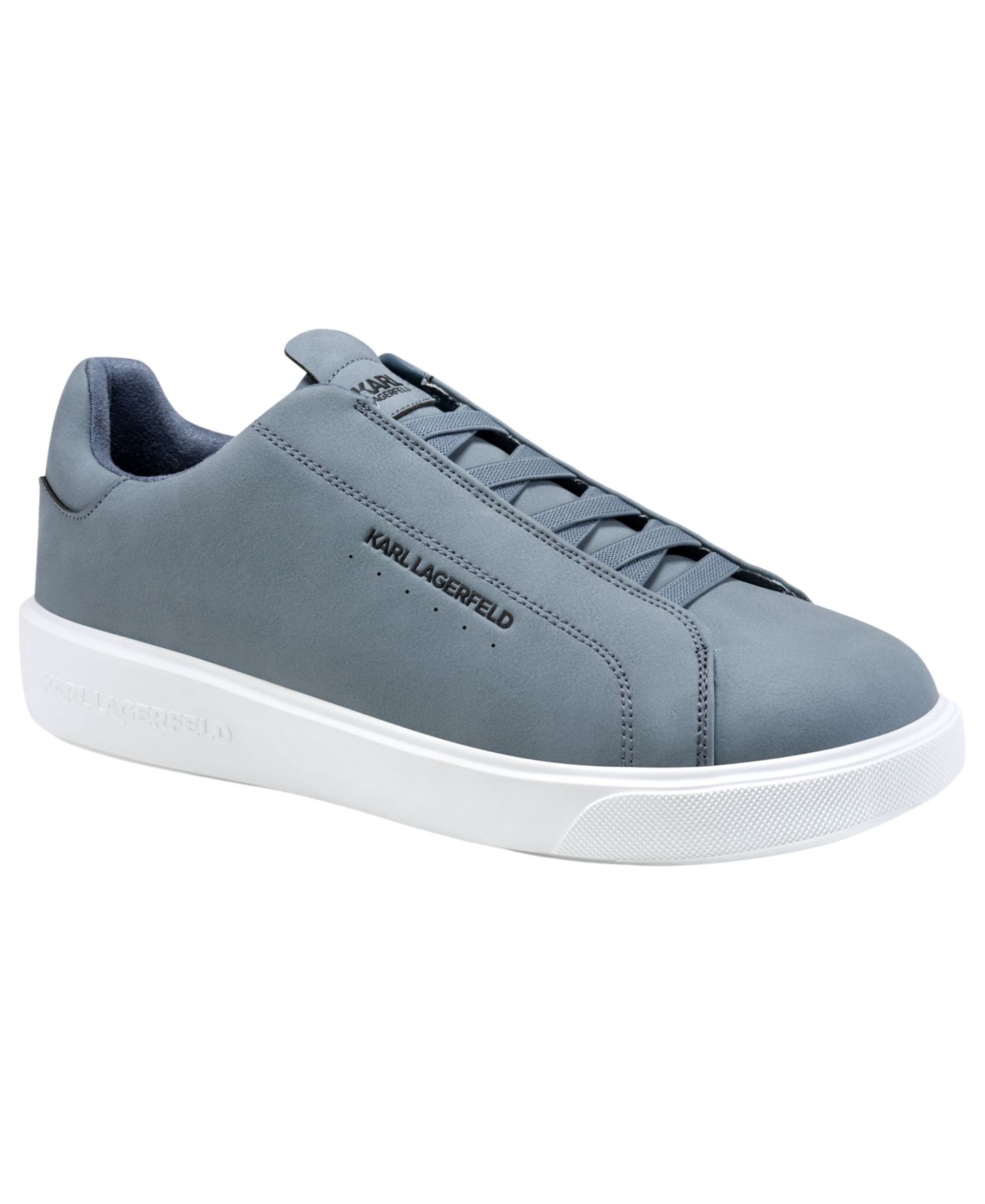 Мужские кроссовки KARL LAGERFELD PARIS Karl Lagerfeld Laceless Round-Toe, цвет: Синий — фото 1