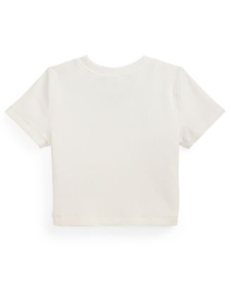 Girls' 2T-6X Ribbed Crewneck Boxy T-Shirt