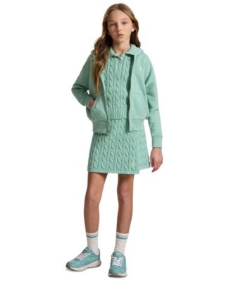 Girls' 7-16 Full-Zip Long-Sleeve Hoodie