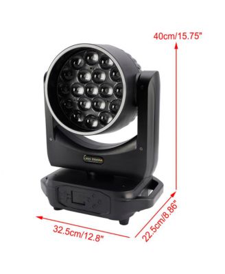 Zoom Moving Head Stage Light with 380W RGBW LEDs and DMX512