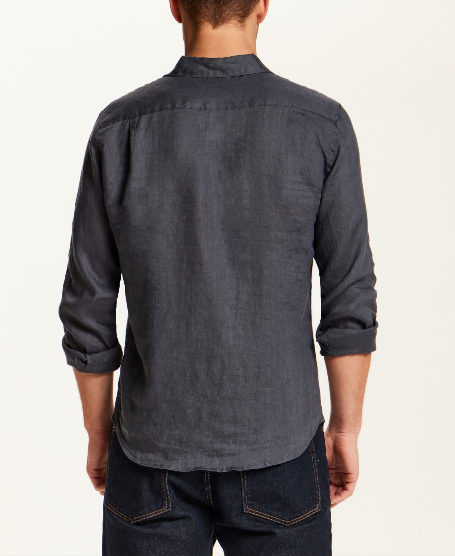 Men's Long-Sleeve Linen Shirt