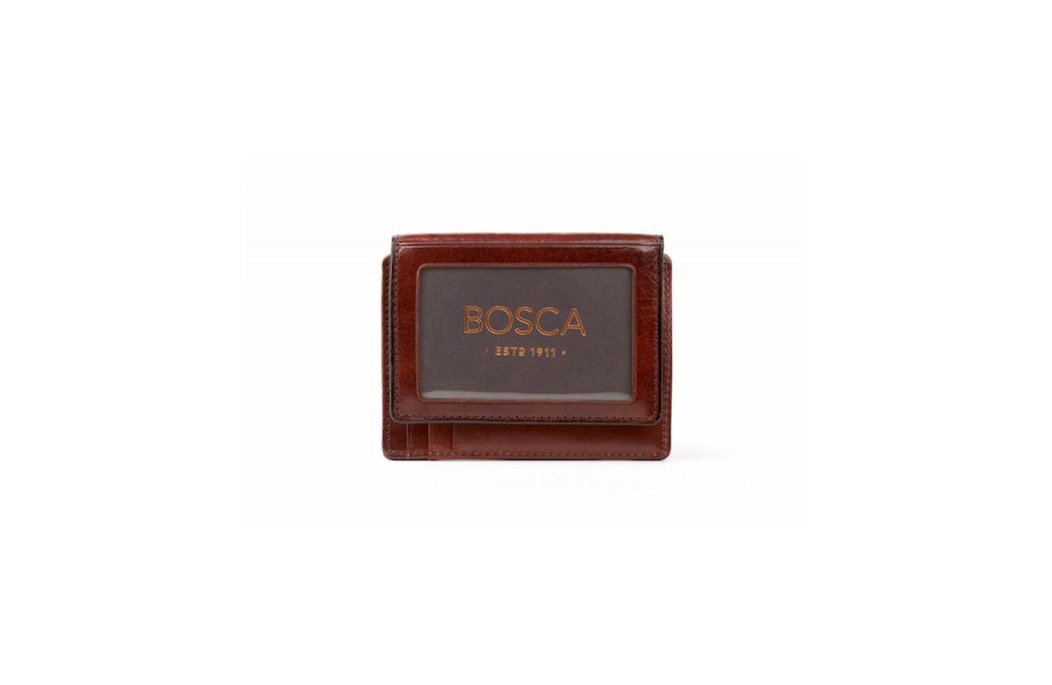 Men's Old Leather Front Pocket ID Wallet