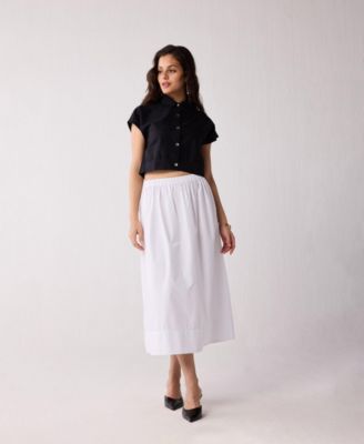 Women's Oversized Crop Shirt