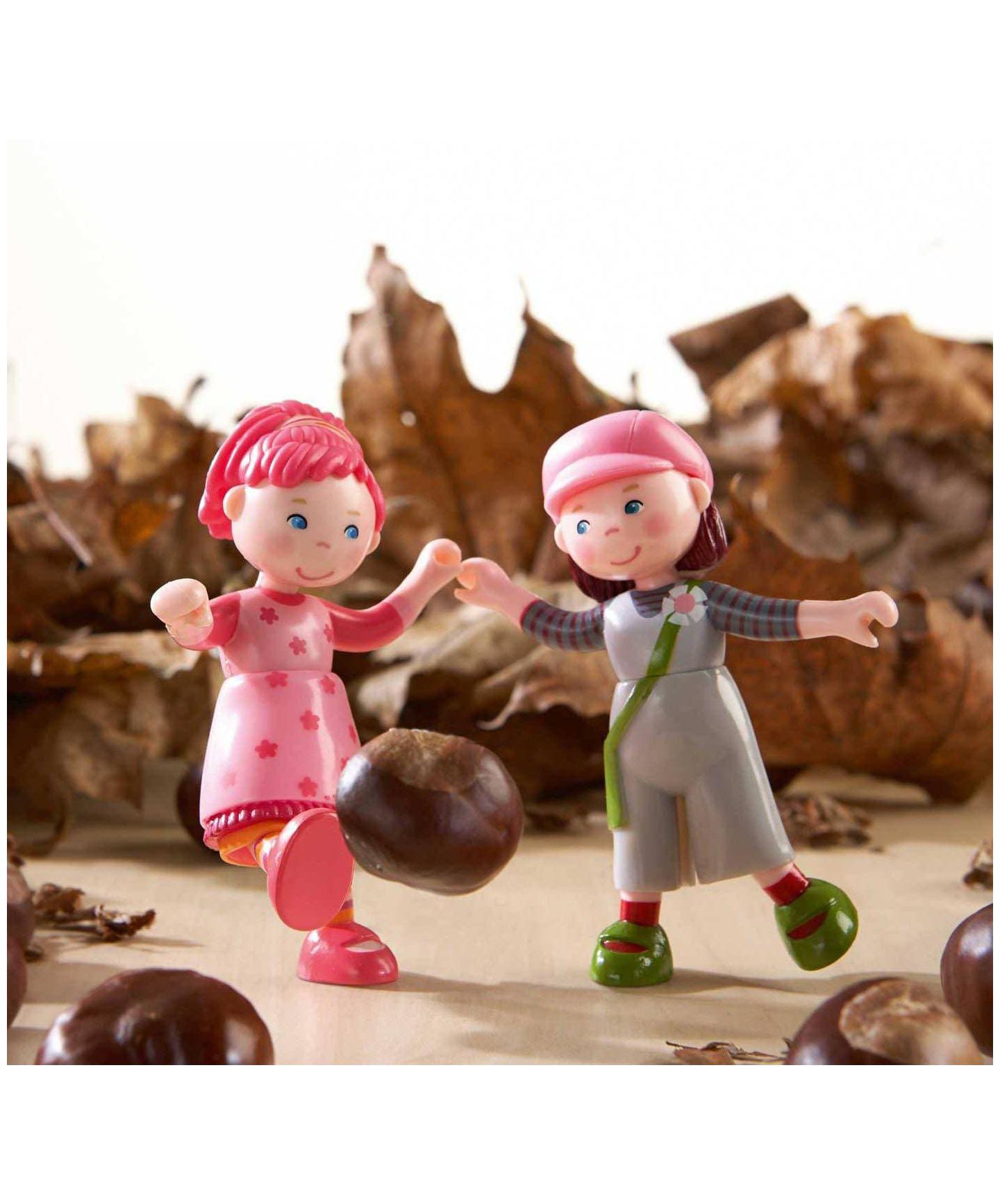Подвижная мини-кукла Haba Little Friends Lilli, 4", от 3 лет, цвет: Розовый — фото 2