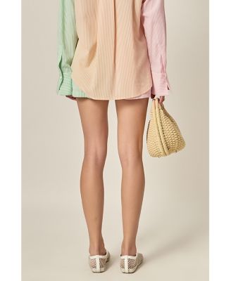 Women's Colorblock Stripe Shorts