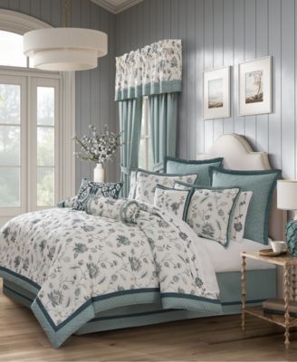 Blossom View Embroidered 4-Pc. Comforter Set, King