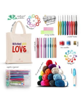 73 Piece Complete Crochet Kit for Beginners Adults & Kids