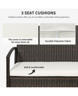 4pc w/ Loveseat, Chairs, Table Patio Furniture Set