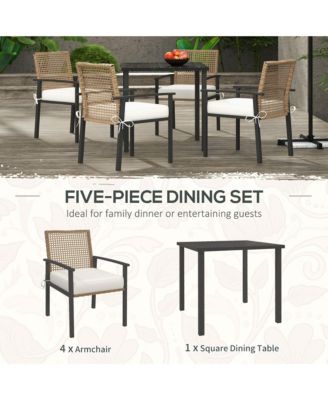 Outdoor Patio Dining Set, Chairs and Table,