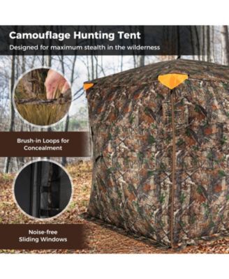 Three to Four Person Hunting Blind Pop Up with Swing Door