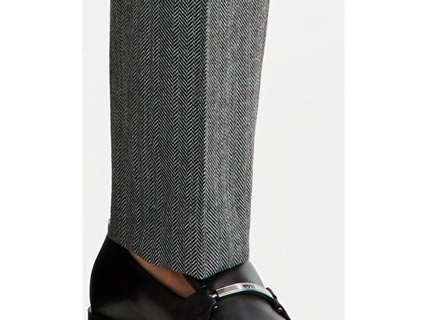 Мужской пиджак Hugo Boss Modern-Fit Herringbone Suit, цвет: Тёмный серый — фото 6