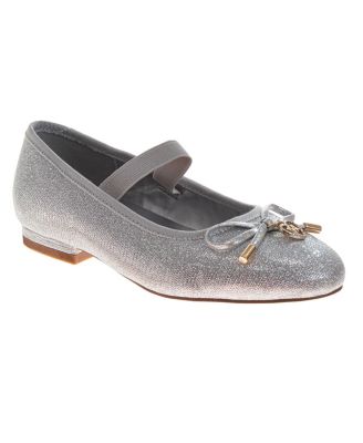 Little Girls Dress Shoes Elegant Glitter Finish Classic Formal