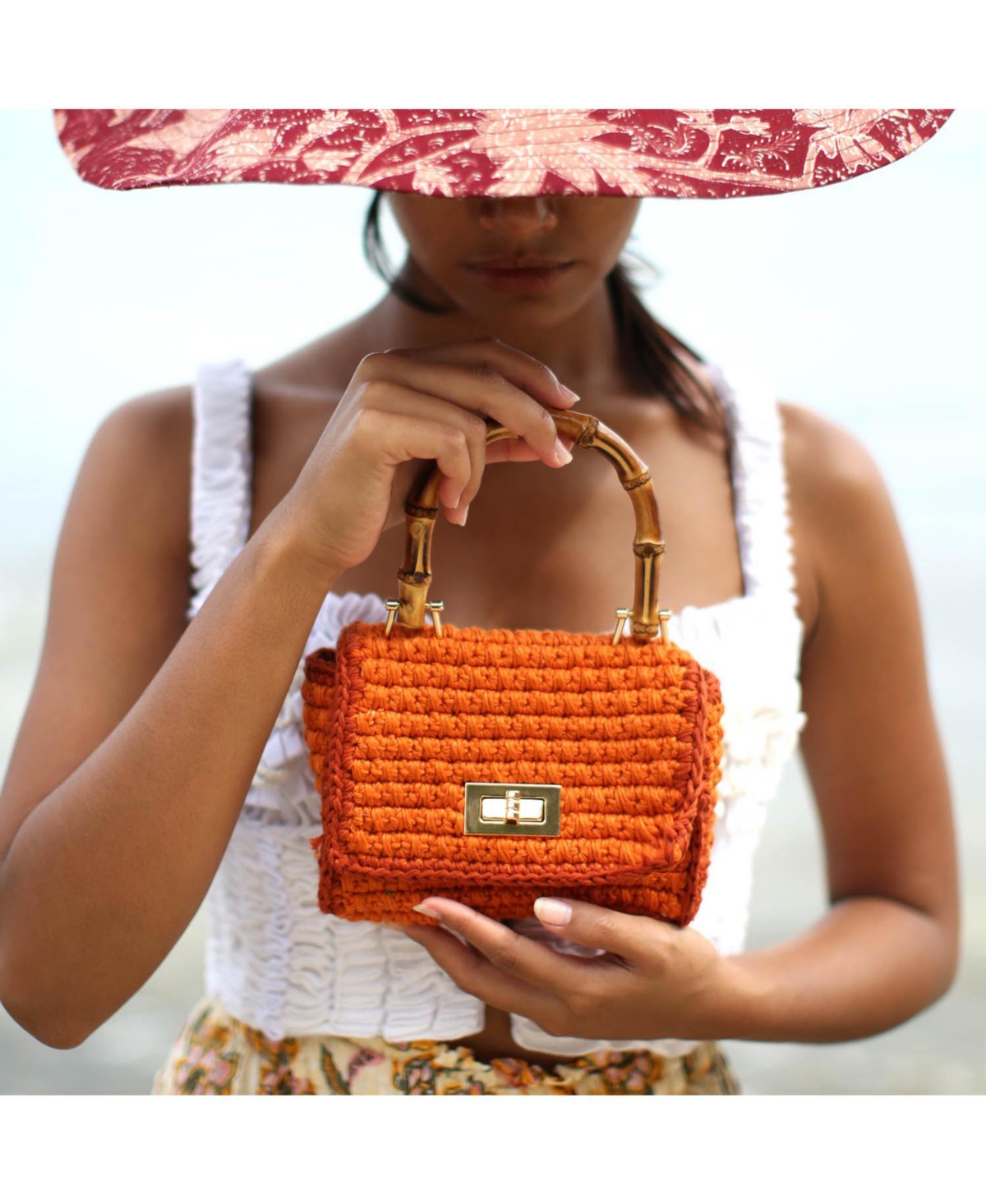Brunna.co The Airmail Mini Crochet Handbag