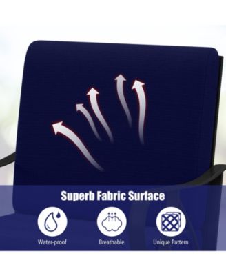 Patio Glider Rocking Chair with Thick Cushion and Armrests