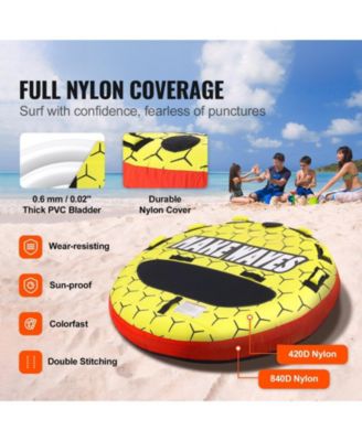 Inch Round Rider Towable Boat Tube with Nylon Cover