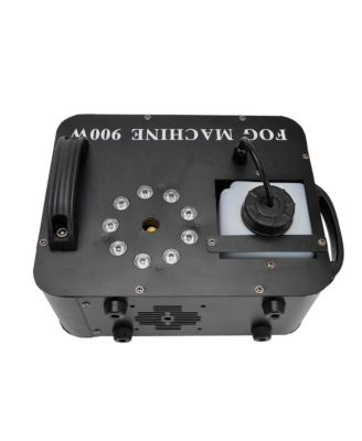 900W Party Fog Machine with RGB Lights and Remote Control  15000 CFM Output