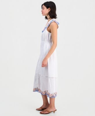 maxi dresses for women pink Ailani Lace-Up Back Maxi Dress Sparkle Pink