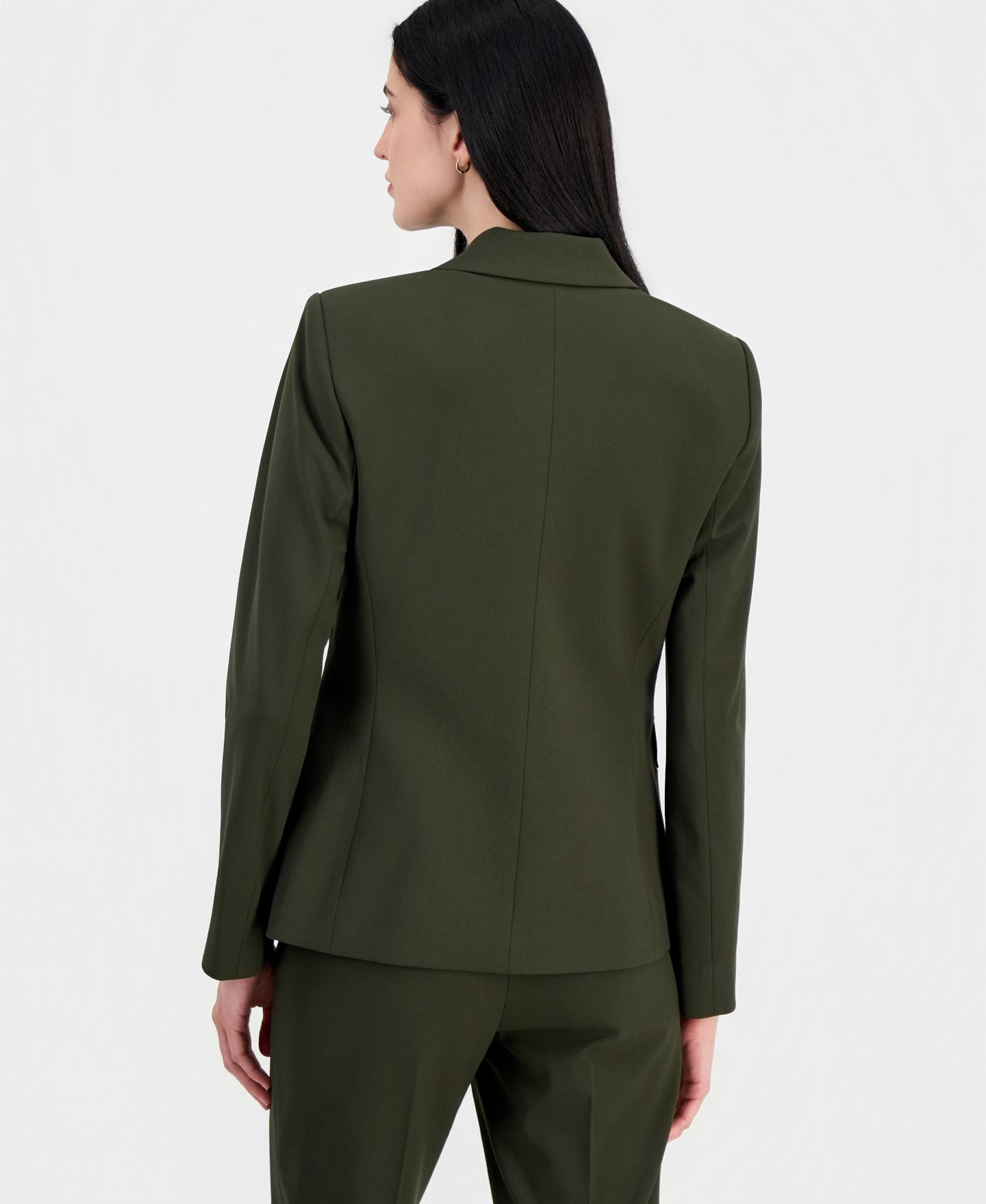 Женский пиджак Tahari ASL Bi-Stretch One-Button Blazer With Inner-Elastic Retractable Sleeve, цвет: Caper — фото 4