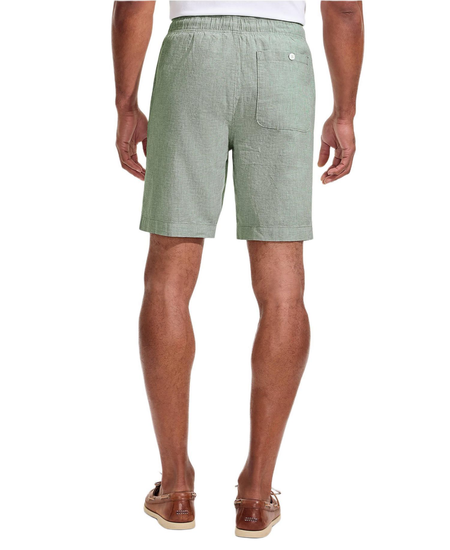 Men's 9" Linen Blend Pull On Deck Short
