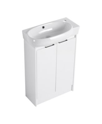 23" Freestanding Bathroom Vanity with Sink, Soft Close Doors