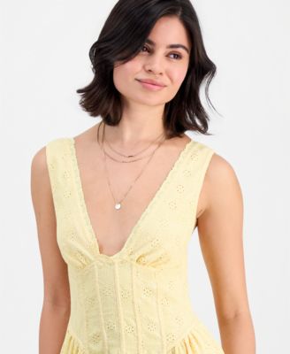 Women's V-Neck Mini Dress