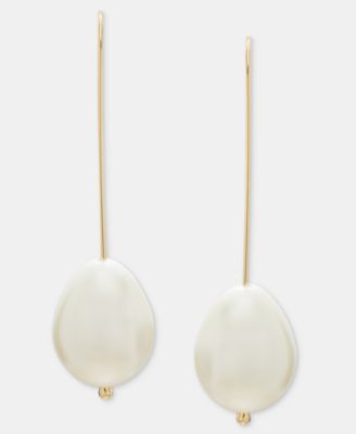 Imitation Pearl Threader Earrings