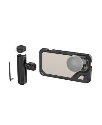 Dual Handheld Mobile Video Cage Kit for Apple iPhone 15 Pro Max