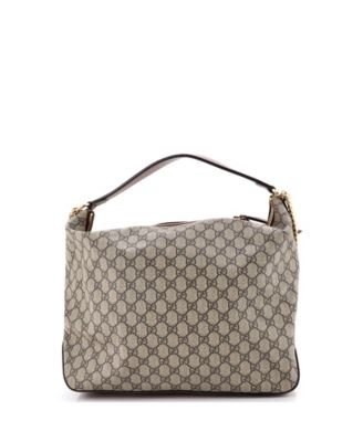 Large Chain Hobo GG Coated Canvas