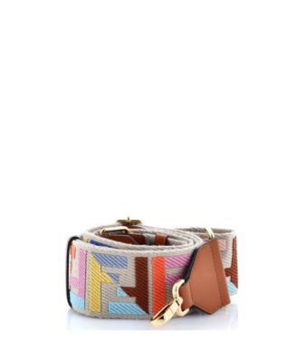 Strap You Shoulder Strap Multicolor Zucca Canvas with Leather