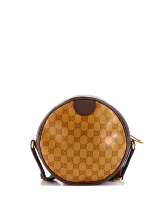 Small x adidas Ophidia Round Crossbody Bag GG Coated Canvas