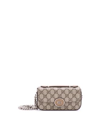 Small Petite GG Flap Shoulder Bag GG Coated Canvas