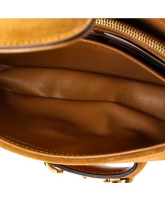 Mini Horsebit 1955 Shoulder Bag Suede with Shearling