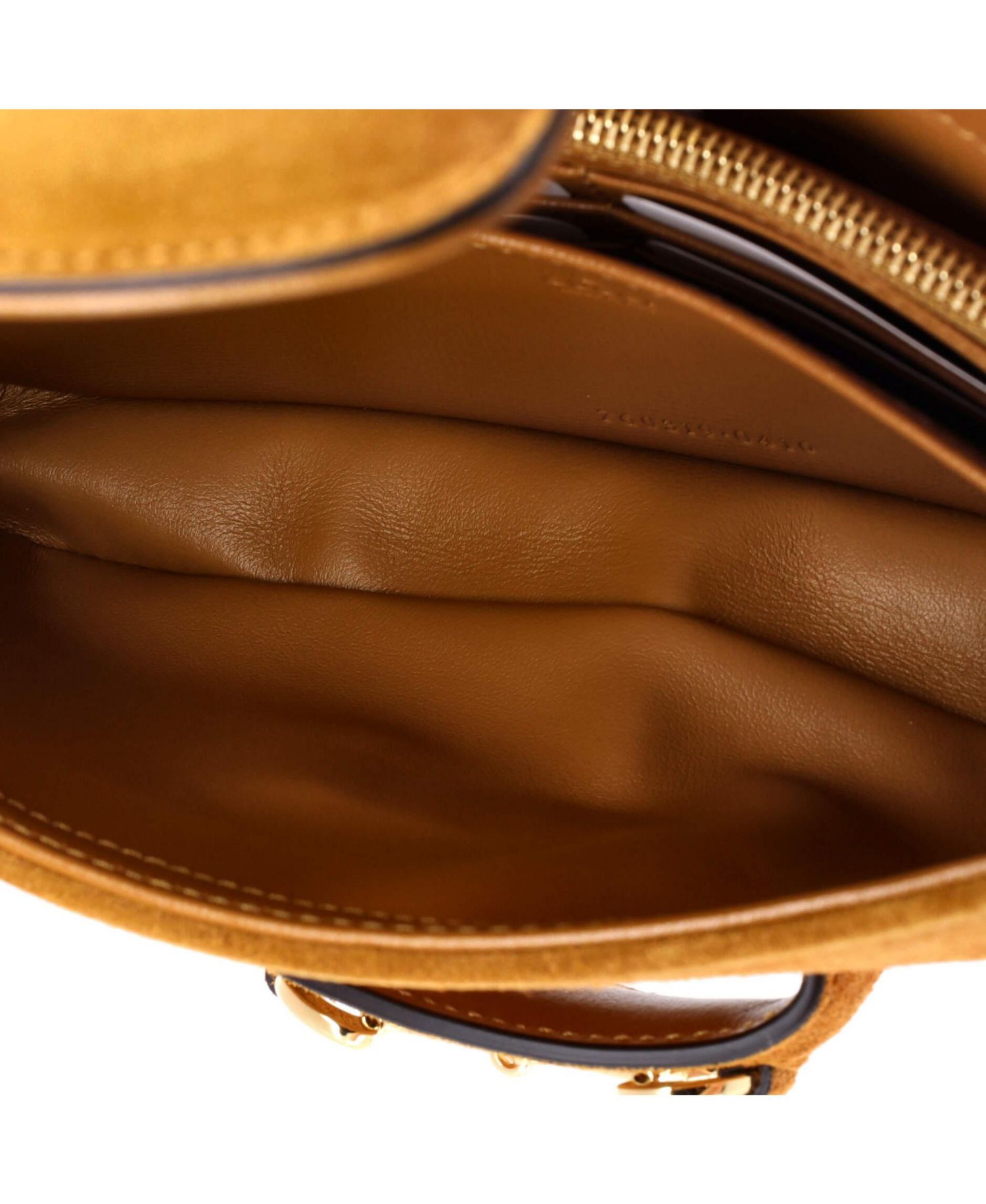 Mini Horsebit 1955 Shoulder Bag Suede with Shearling