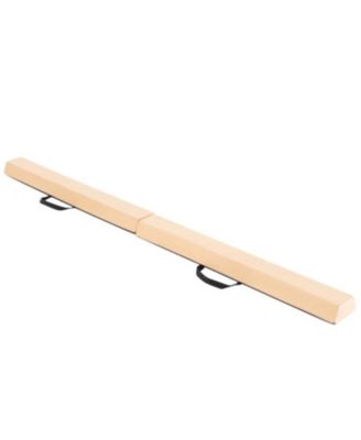 7 FT Folding Balance Beam with Removable Suede Cover and Non-slip Bottom