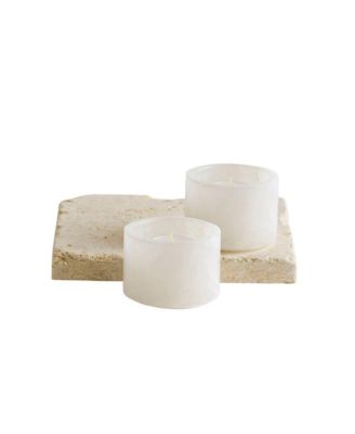 Santo Alabaster Footed Bowls - Set of 2
