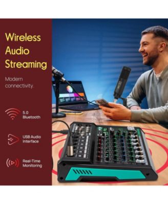 10-Ch. Bluetooth Studio Mixer with DSP Effects PMX510