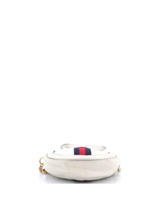 Mini Ophidia Round Shoulder Bag Leather