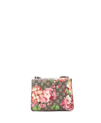 Mini Dionysus Bag Blooms Print GG Coated Canvas