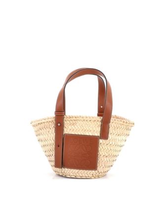 Small Basket Tote Raffia