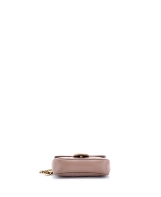 Super Mini GG Marmont Flap Bag Matelasse Leather