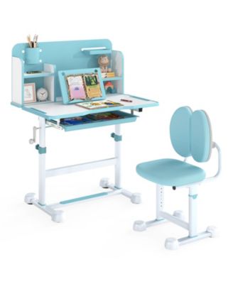 Kid's Study Desk and with Tilt Desktop and Pen Holder