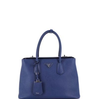 Small Turnlock Cuir Twin Tote Saffiano Leather